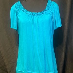 Cable & Guage Blue/Teal Top